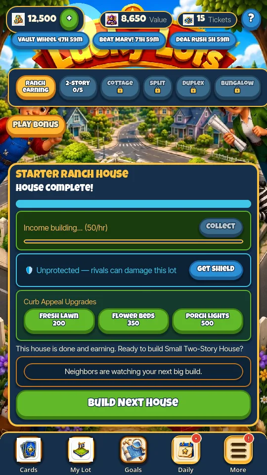 Building a house on My Lot